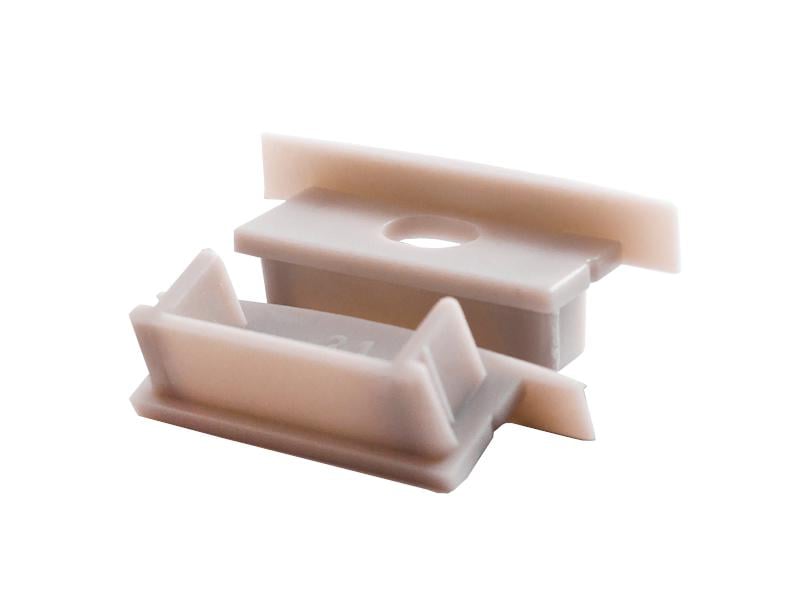 Профиль алюминиевый для светодиодной ленты LEDUA АЛ-16 анодированный врезной 2 м (3911)