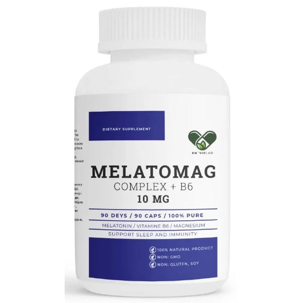Мелатонин для сна Envie Lab Melatomag 10 мг 90 капс. (000022349) Мелатонин для сна Envie Lab Melatomag 10 мг 90 капс. (000022349)