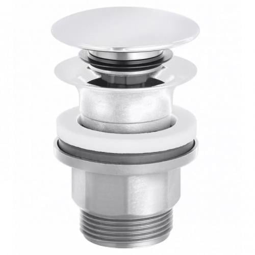 Клапан донный Kludi PUSH-OPEN для умывальников с отверстием для перелива Белый матовый (45452-01) Клапан донный Kludi PUSH-OPEN для умывальников с отверстием для перелива Белый матовый (45452-01)