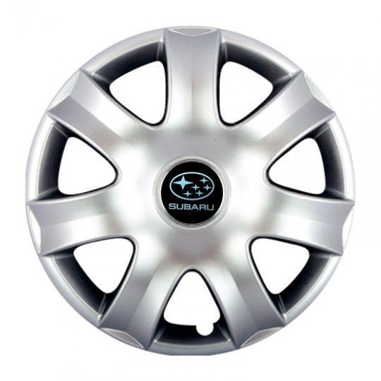 Автомобильные колпаки SKS 223 R14 с логотипом Subaru 4 шт. Серебристый