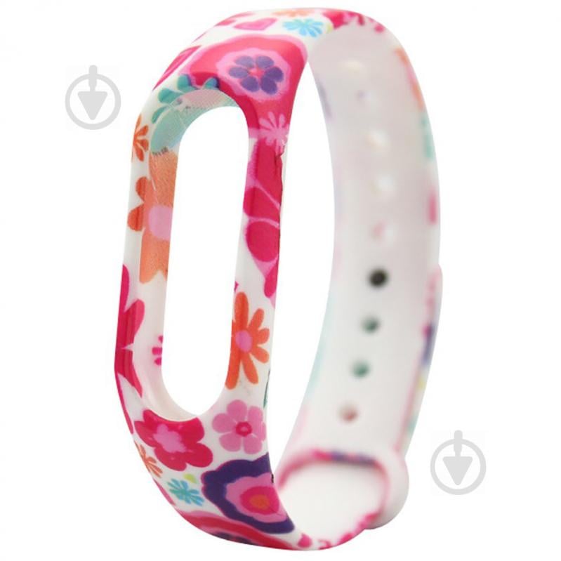 Ремешок Painted Strap для Xiaomi Mi Band 3 / 4 Цветочный Узор 2 (hub_ODxn65266)