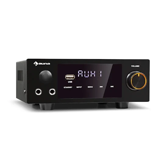 Усилитель звука Auna AMP-2 DG HiFi AUX Bluetooth