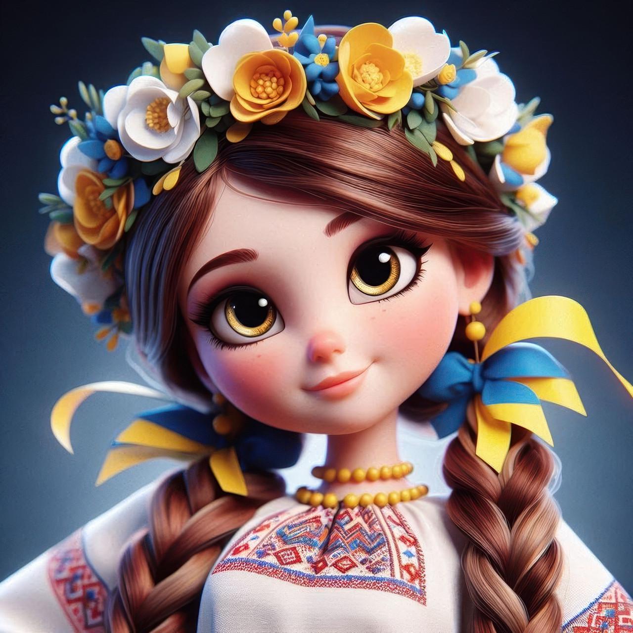 Алмазная мозаика Dream toys Украиночка 20х20 см (S10288)