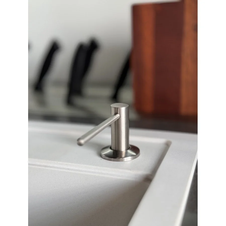 Дозатор миючого засобу LeoMikao SAKURA IN нержавіюча сталь (260312) - фото 2