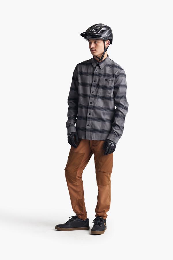 Сорочка TLD Grind Flannel Stripe S Carbon (827260002) - фото 5