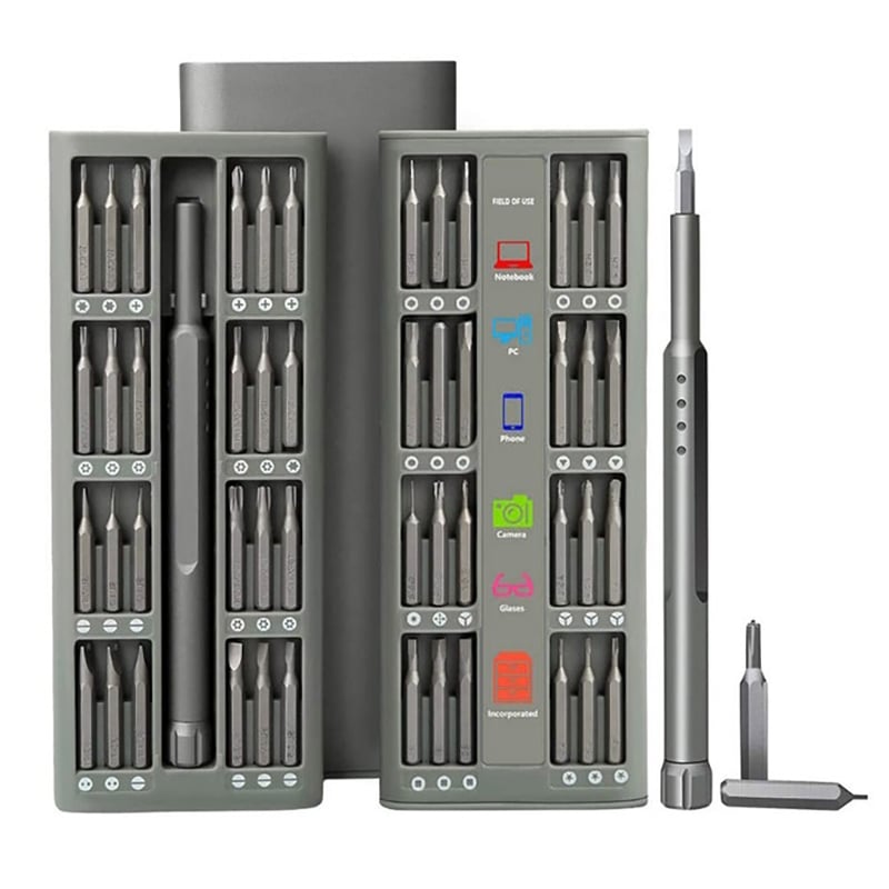 Набор отверток 6801 48в1 с ручкой металлический футляр (tf6801)