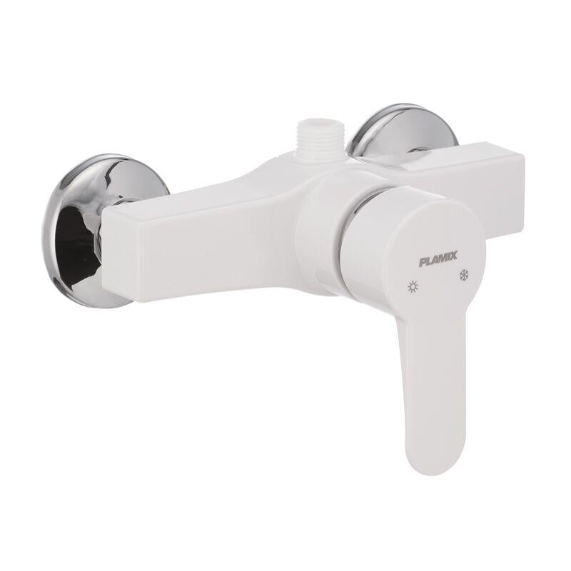 Смеситель для душа Plamix Mario-003 White без шланга и лейки (PM0011)