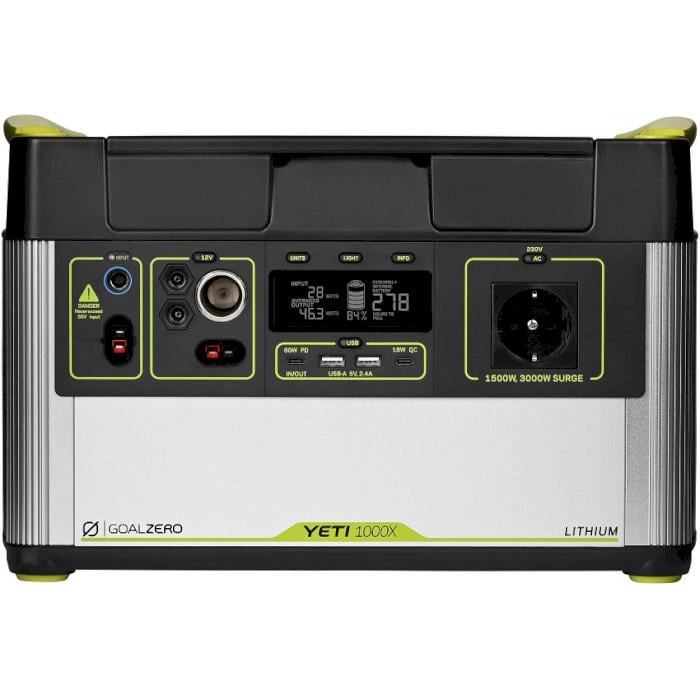 Зарядна станція Goal Zero Yeti 1000X 983Wh 1500W Li-Ion NMC IP65 Black/Grey (25815364)