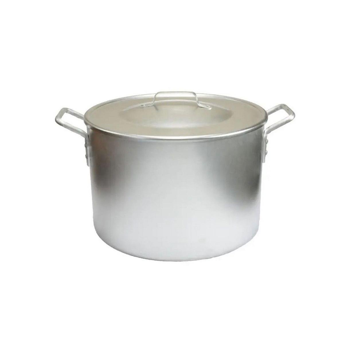 Кастрюля с крышкой Interos алюминиевая 30 л 38 см - фото 1 Кастрюля с крышкой Interos алюминиевая 30 л 38 см - фото 1