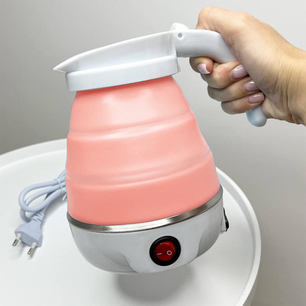 Чайник электрический дорожный 600 W 600 мл Розовый (30505505) - фото 2 Чайник электрический дорожный 600 W 600 мл Розовый (30505505) - фото 2