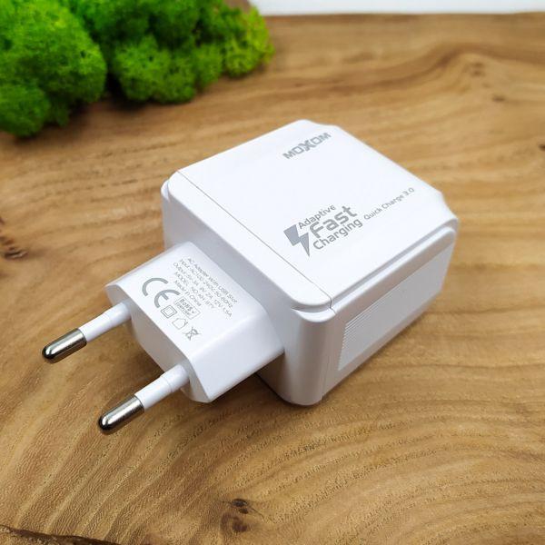Зарядное устройство MOXOM KH-67Y QC3,0 с кабелем Type-C 1USB/3A (11661)