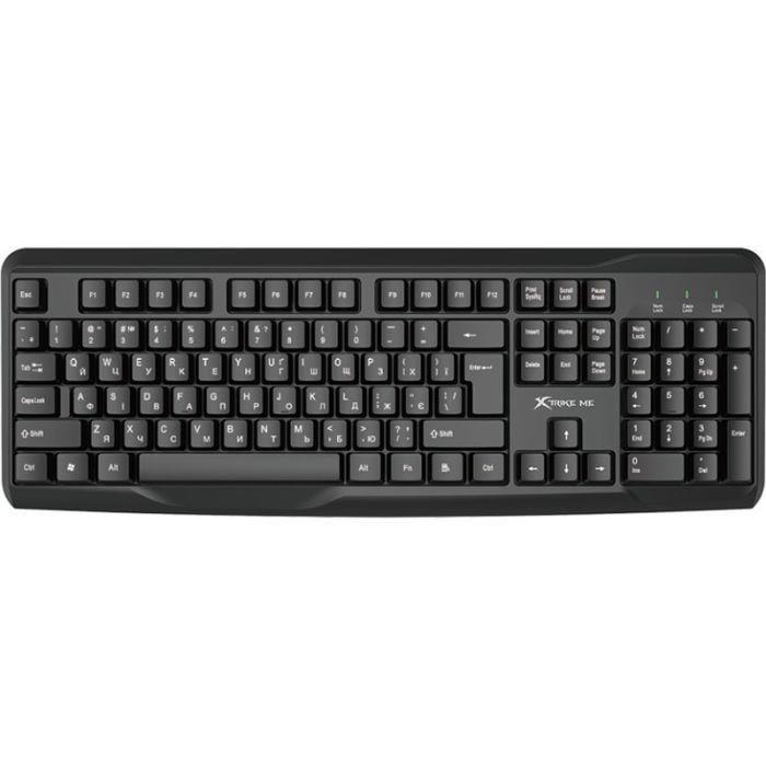 Клавіатура Xtrike Me KB-229 UA USB/мембранні кнопки 104 шт кабель 1,5 м Чорний (2881190261)