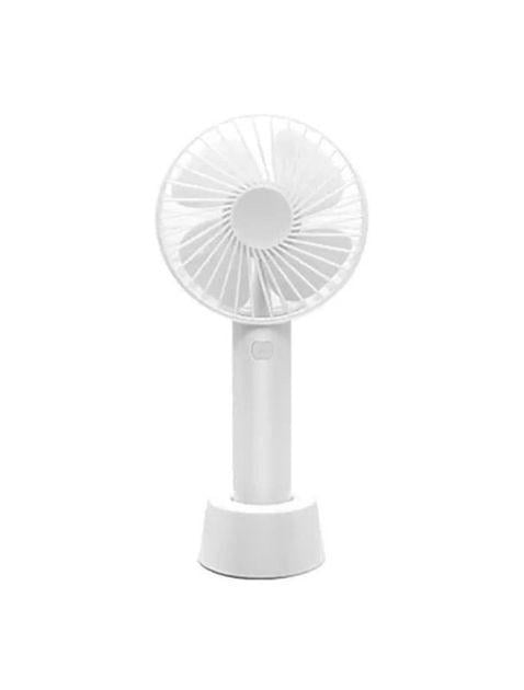 Вентилятор Portable Fan ручной аккумуляторный с подставкой и USB-зарядкой White (54522W)