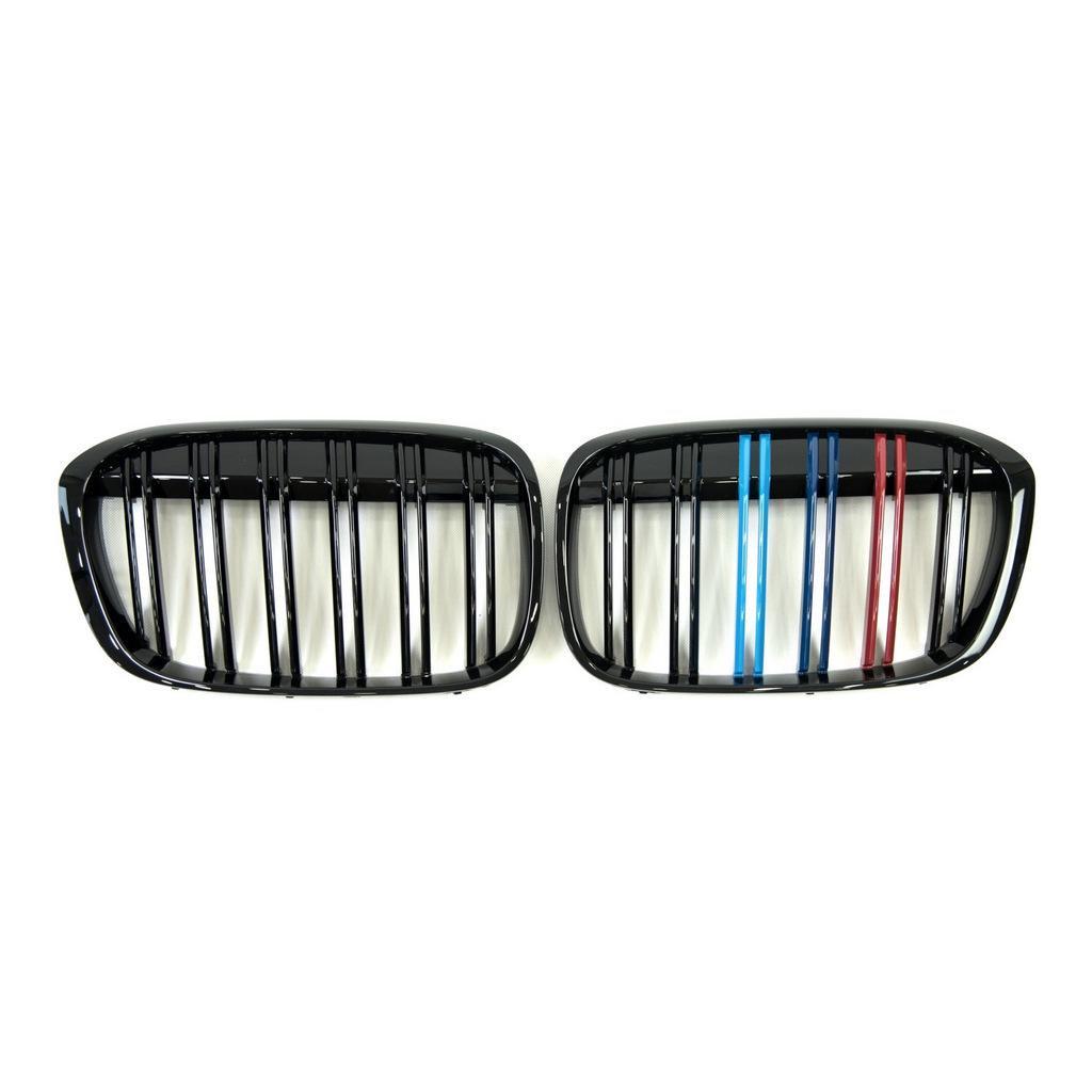 Решетка радиатора GBT для BMW X1 M-Look F-48 2015-2022 гг. пластик Черный (27669186)