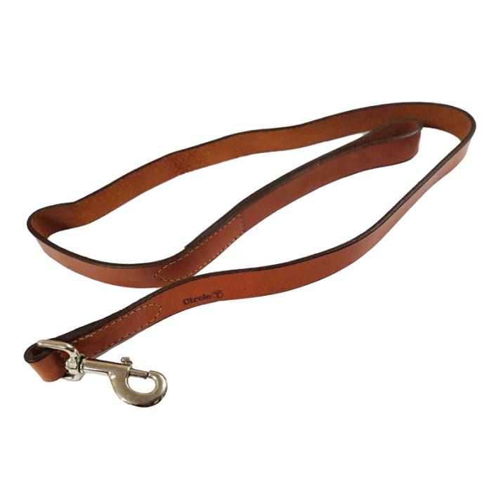 Повідець для собак шкіряний Coastal Circle-T Dog Leash 2,5 см 1,2 м Каштановий (01048_CHT04)