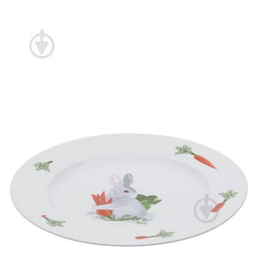 Тарелка Degrenne Paris Les Amis du Potager 20 см Белый с рисунком (231750)