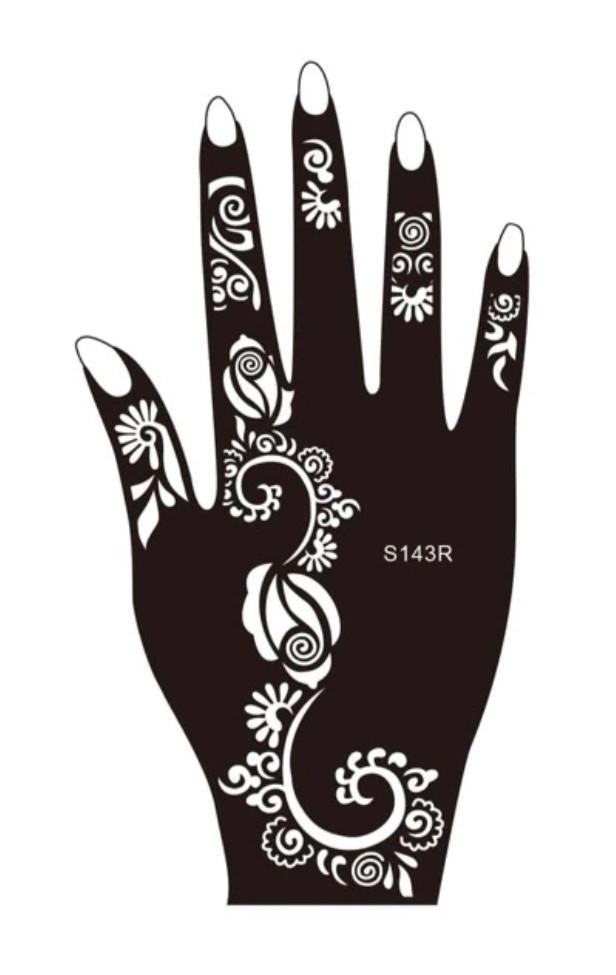 Трафарет для тату S143R для правої руки (2273983317)