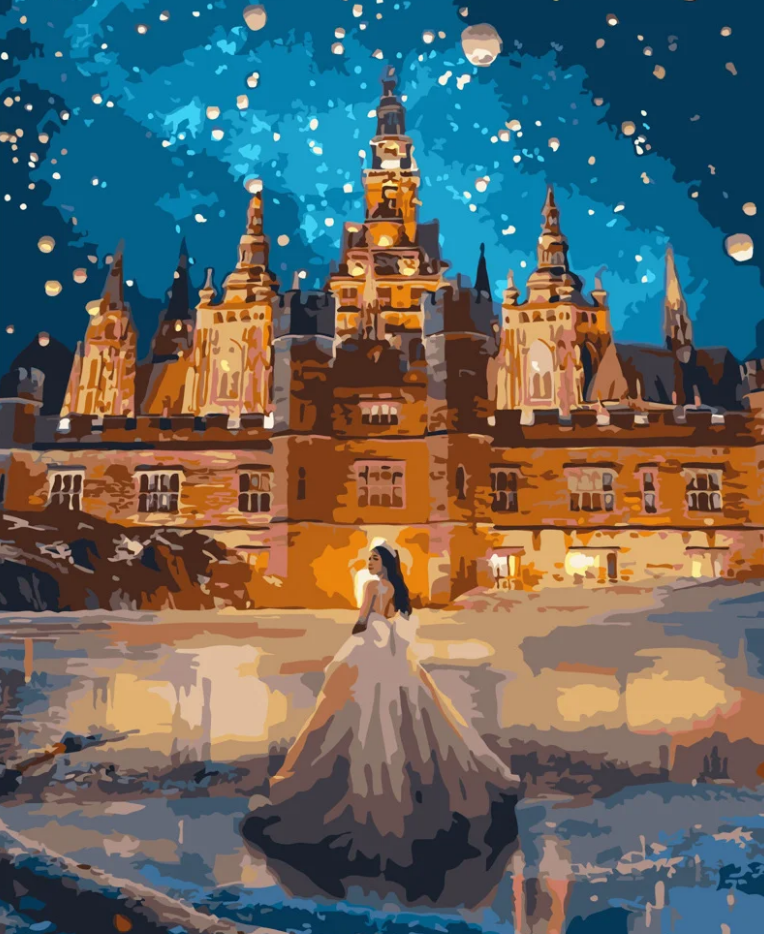 Картина по номерам Strateg Сказочный дворец 40x50 см (GS439)