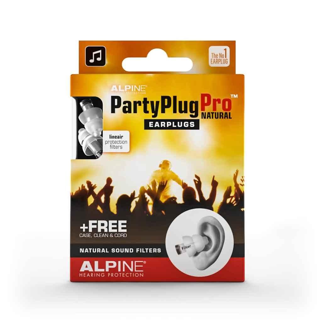 Беруші-навушники Alpine PartyPlug Pro Natural рівномірне зниження гучності багаторазові (31489593)