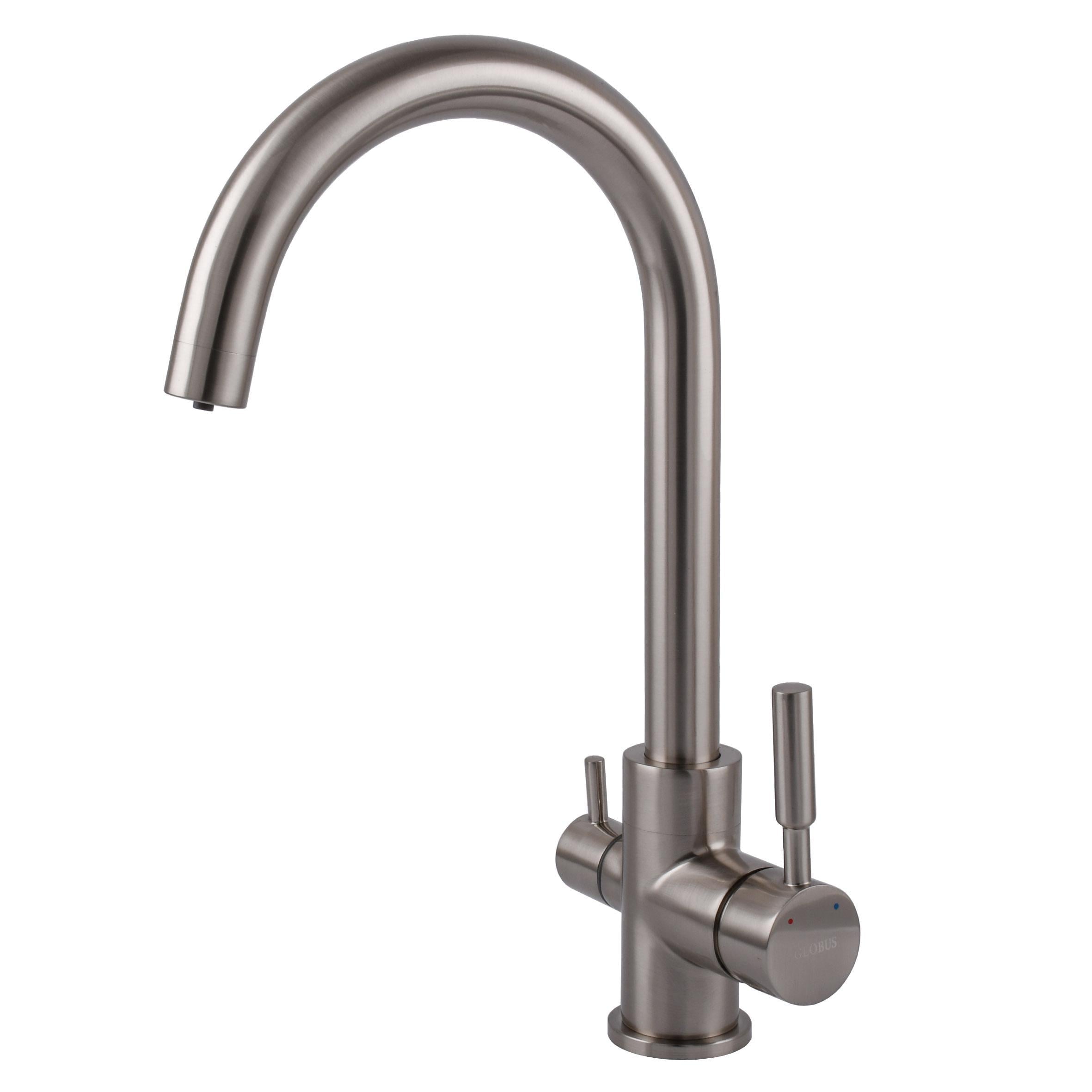 Смеситель для кухни под осмос Globus Lux LAZER GLLR-0333-8 Stainless steel (000012239) Смеситель для кухни под осмос Globus Lux LAZER GLLR-0333-8 Stainless steel (000012239)