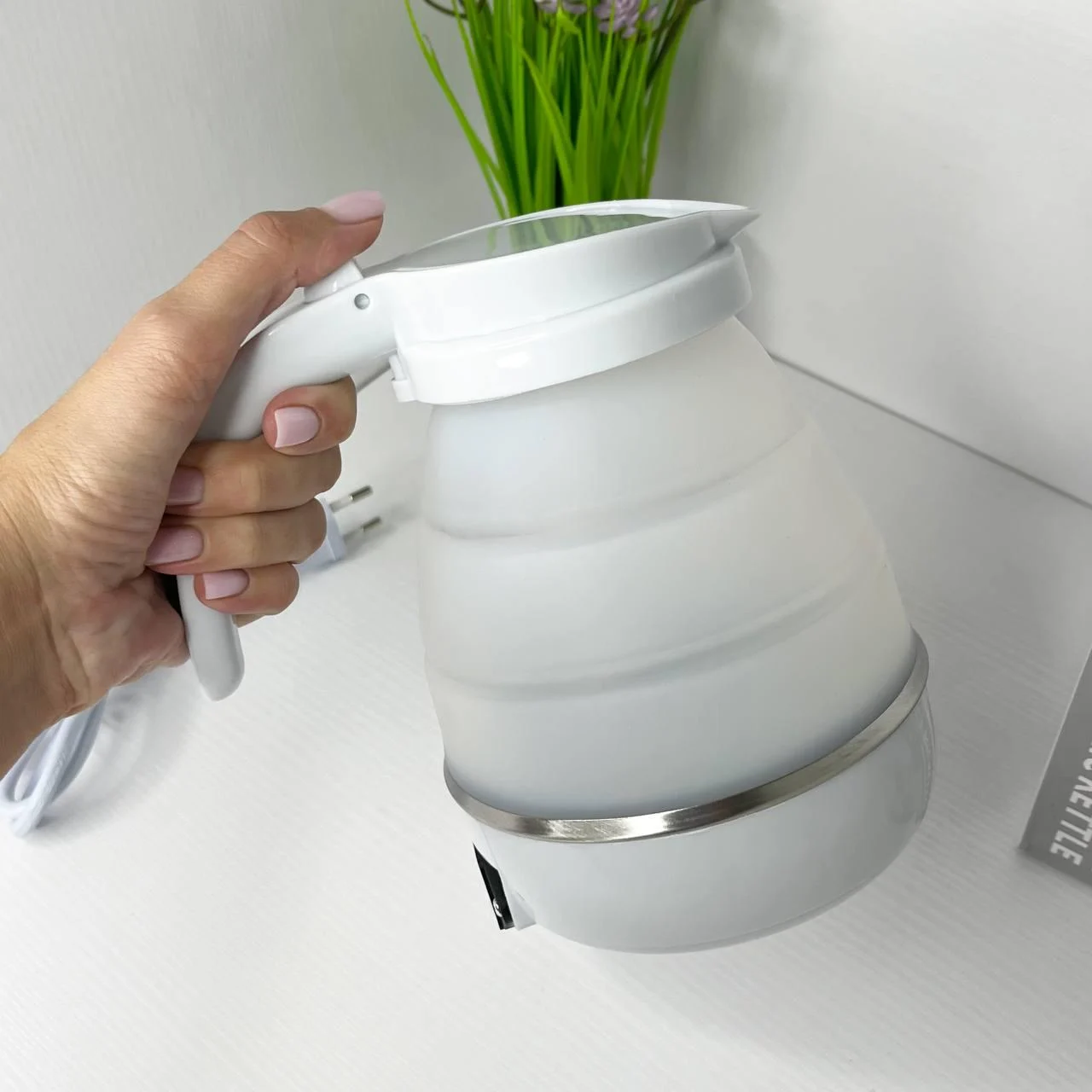 Электрочайник дорожный из силикона 600 мл (SUNROZ Foldable Kettle 3) - фото 3 Электрочайник дорожный из силикона 600 мл (SUNROZ Foldable Kettle 3) - фото 3