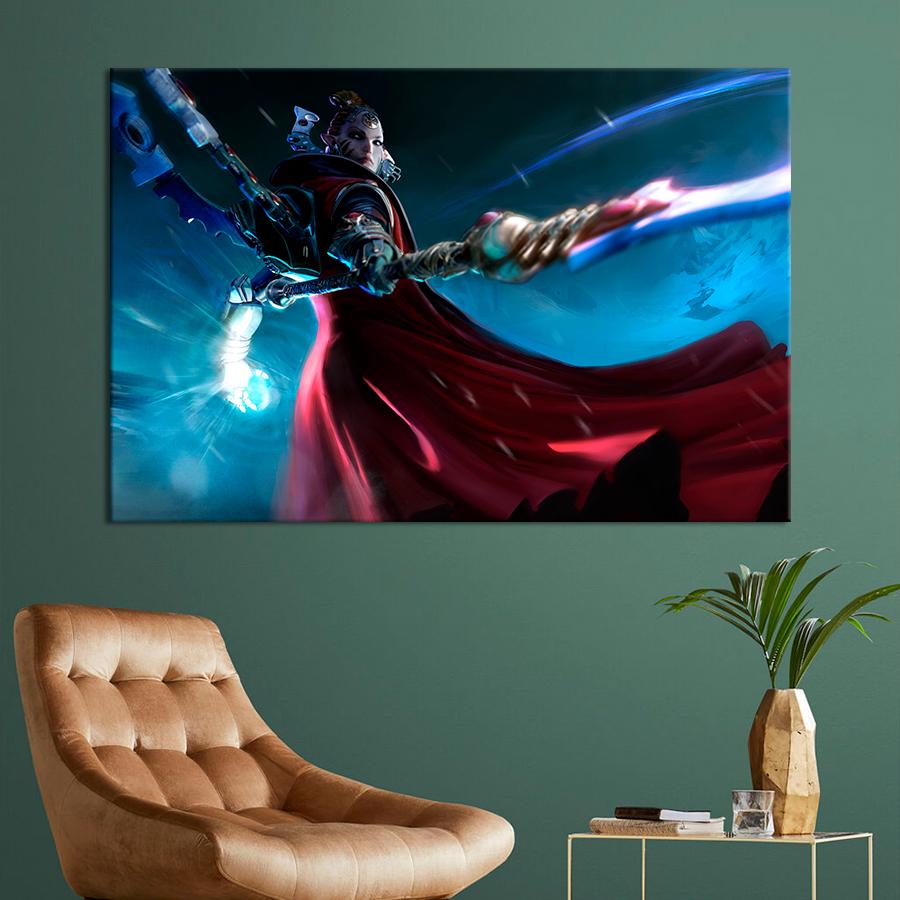 Настенний декор Героиня игры Warhammer 40 000: Dawn of War III 80x54 см (A169-1)