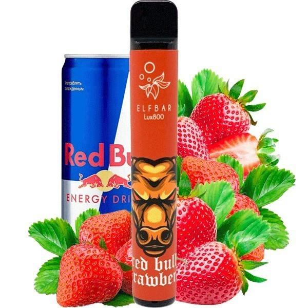 Одноразовая электронная сигарета Elf Bar LUX 1500 затяжек 850 mAh Red Bull/Клубника