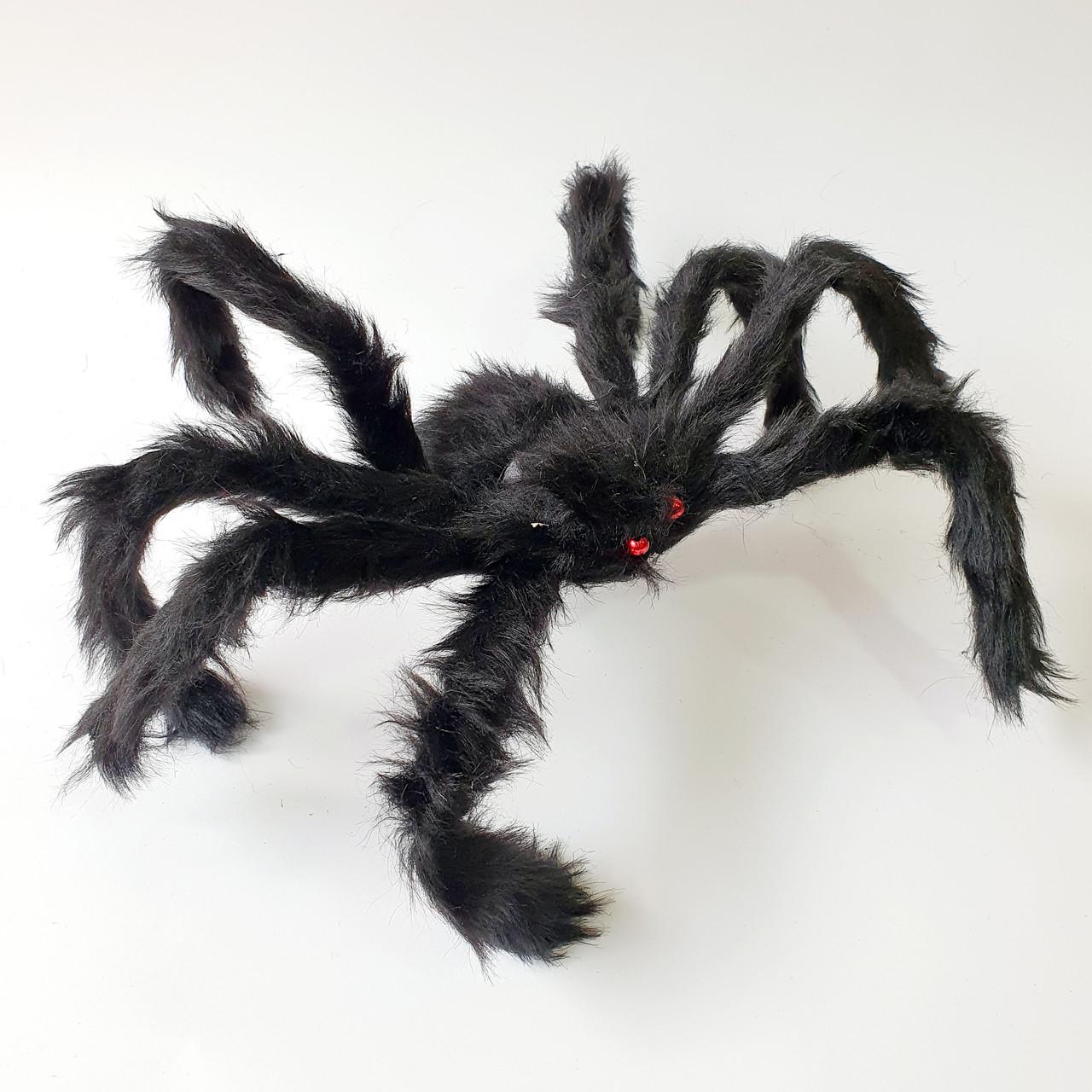 Павук на Хелловін розмах лап 50 см Чорний
