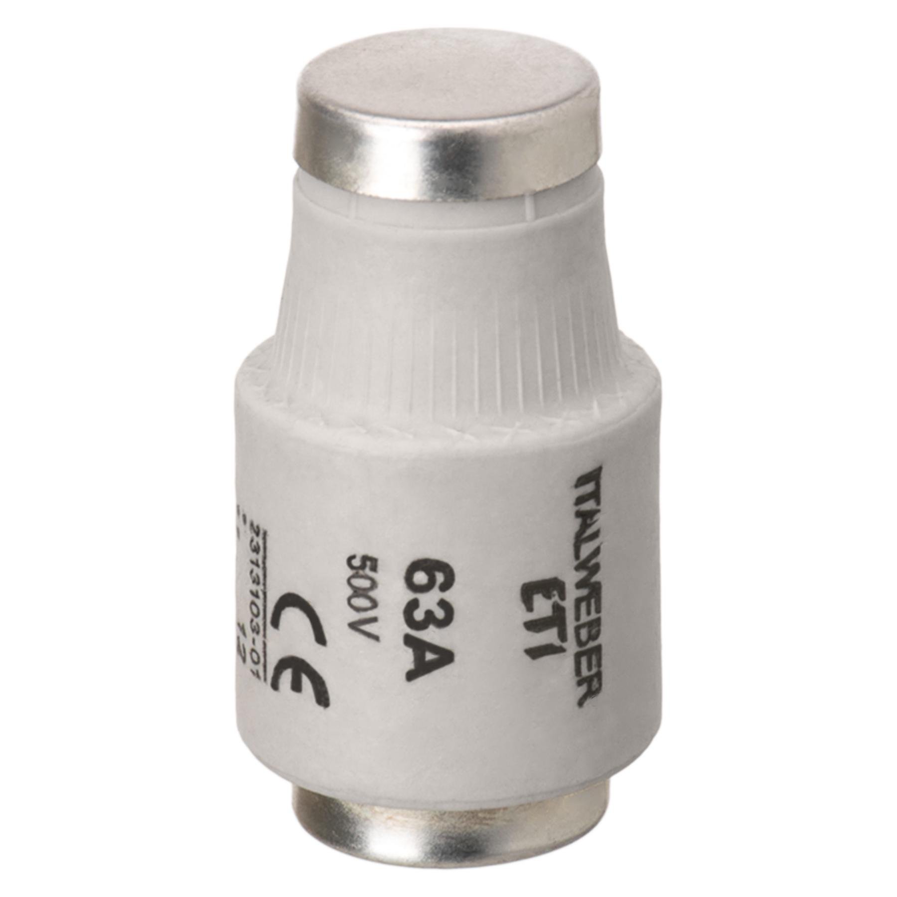 Запобіжник пробковий Italweber 63А gG E33 DIII 500 В (1231063)