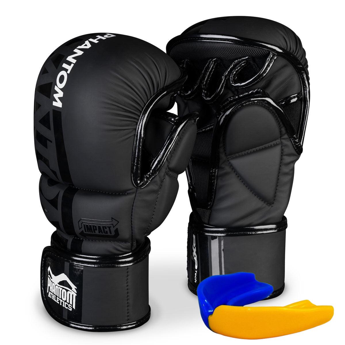 Рукавиці для ММА Phantom APEX Sparring з капою S/M Black