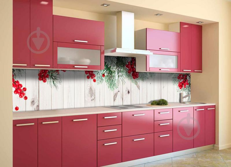 Скинали на кухню Zatarga «Новогодний колорит» 650х2500 мм ( новый год 2021, наклейки, виниловая 3Д наклейка Z180524/1