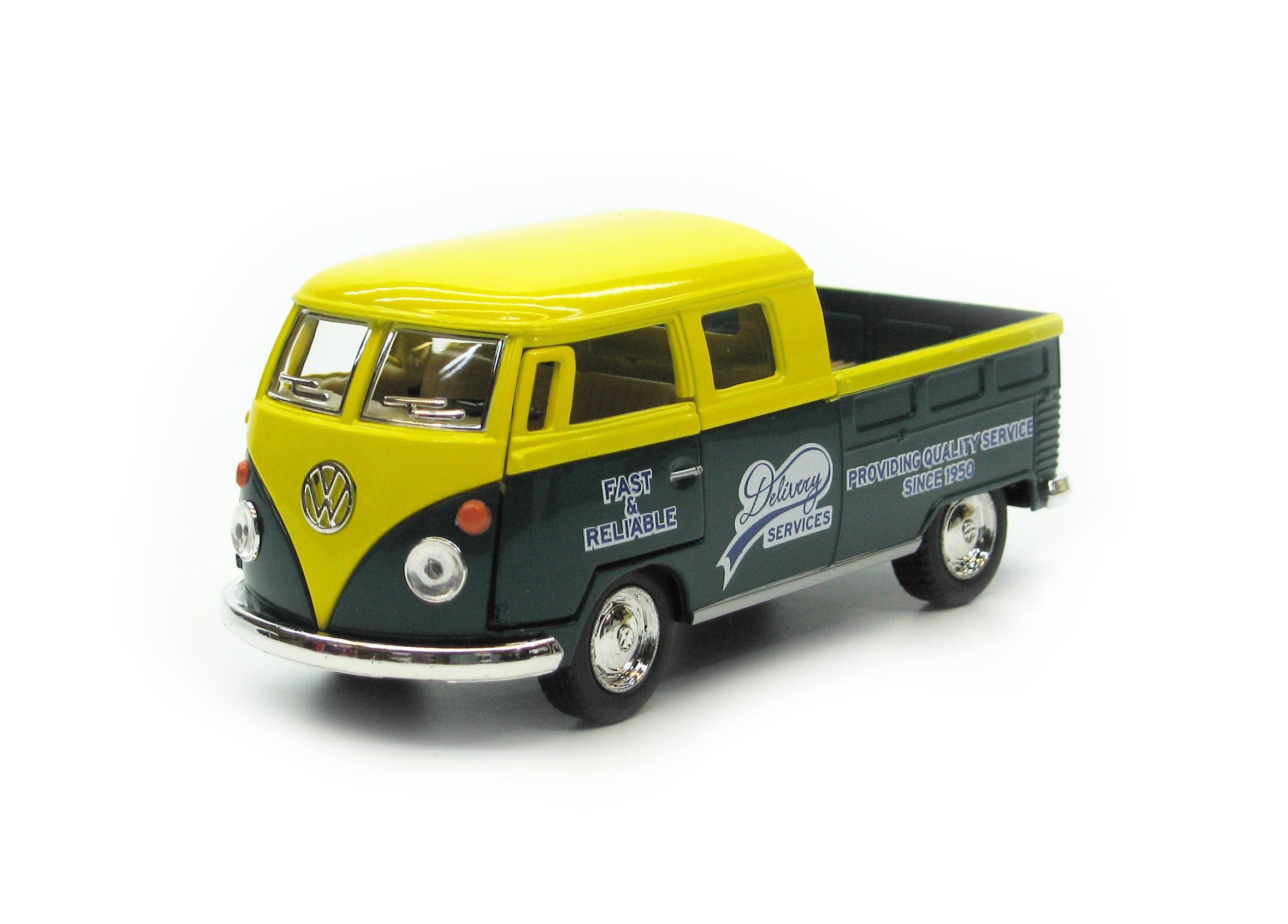 Машина металева KT5396W Volkswagen Bus Double Cab Pickup Delivery 1963