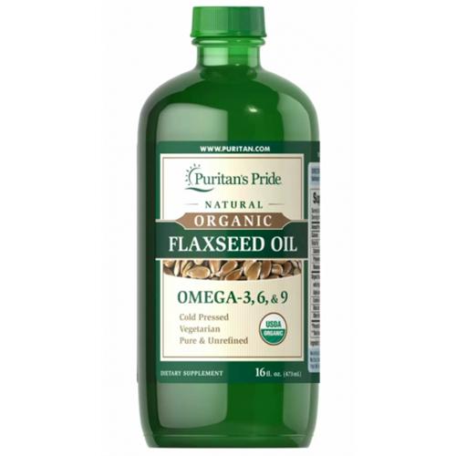 Льняное масло Puritan's Pride Organic Flaxseed Oil 473 мл Льняное масло Puritan's Pride Organic Flaxseed Oil 473 мл