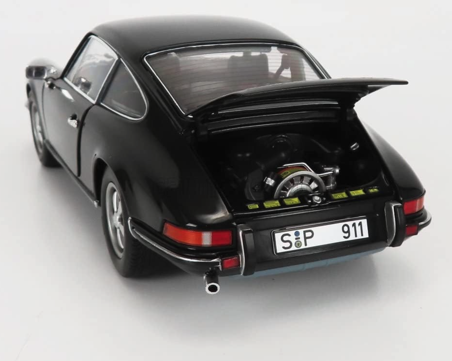 Модель автомобиля Schuco 1:18 Porsche 911 S Coupe 1973 Black (450047200) - фото 6