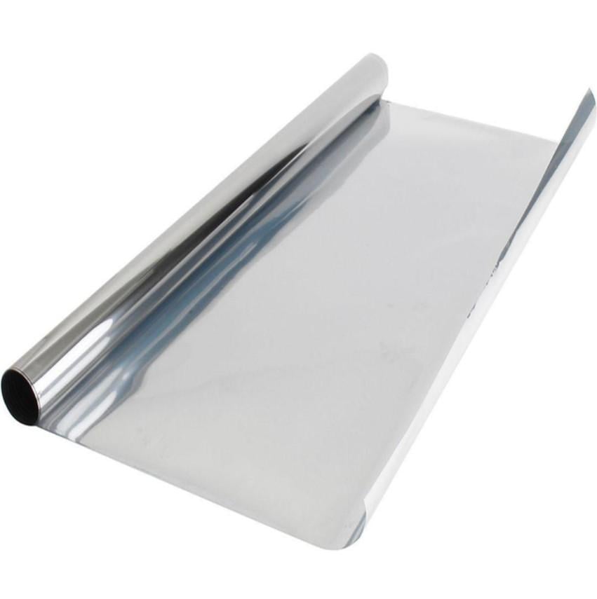 Пленка на окна зеркальная от солнца и зноя самоклеящаяся 85 мкм 0,6х2 м