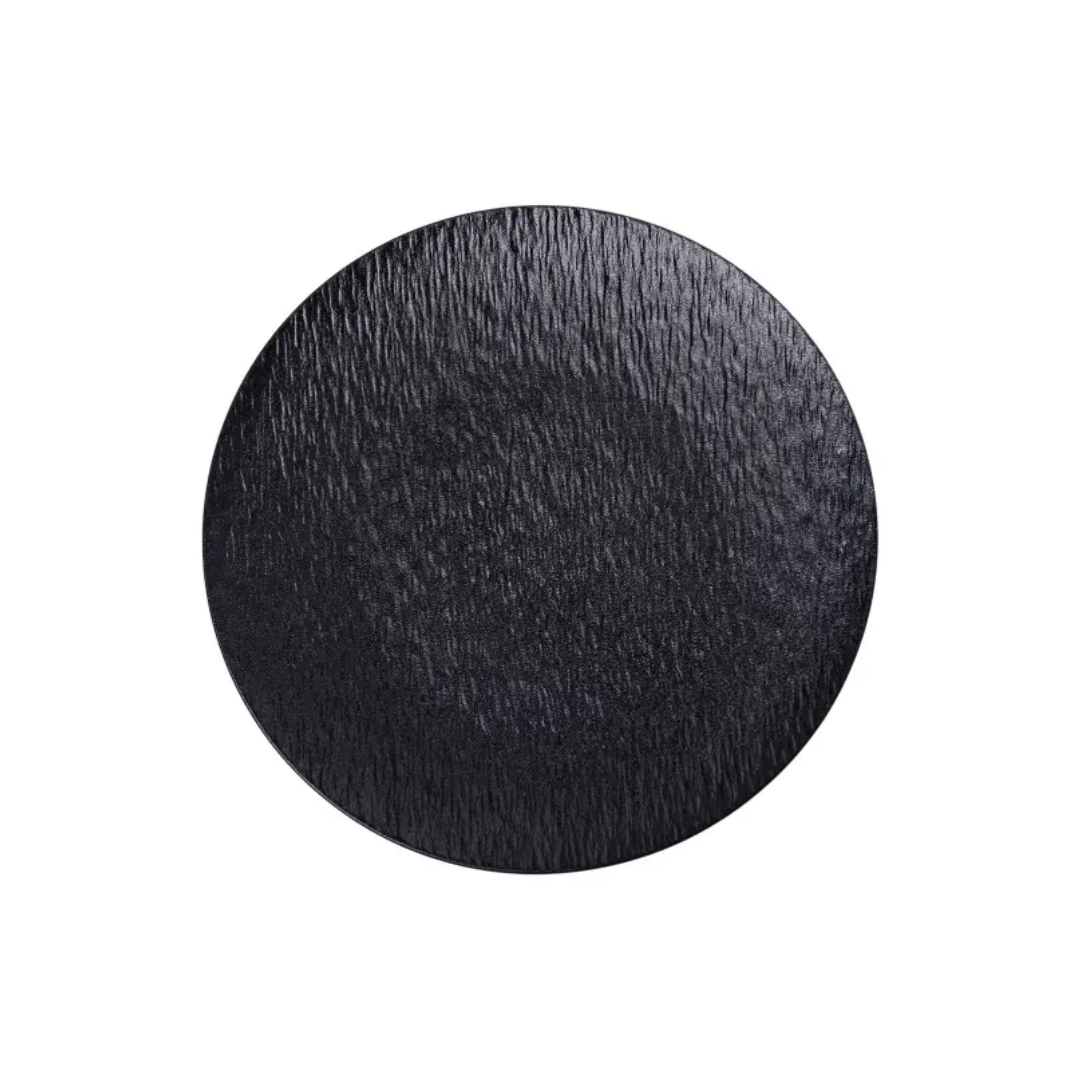 Тарілка сервірувальна керамічна 30 см Чорний - фото 2