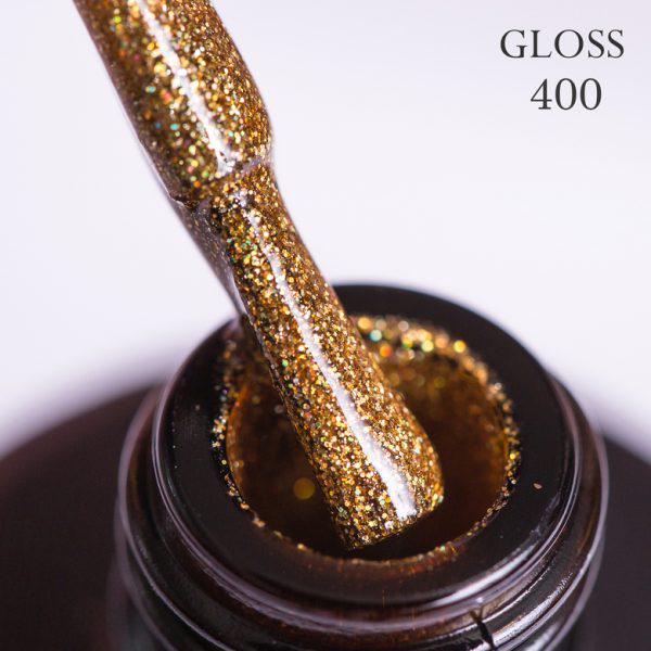 Гель-лак GLOSS 400 с микроблеском 11 мл Золотисто-желтый (74112)