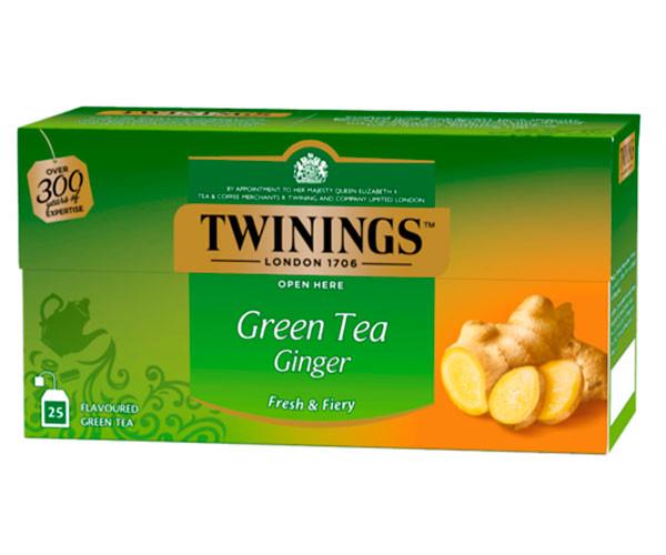 Чай зеленый Twinings с имберем 25 пакетиков (twn1008)