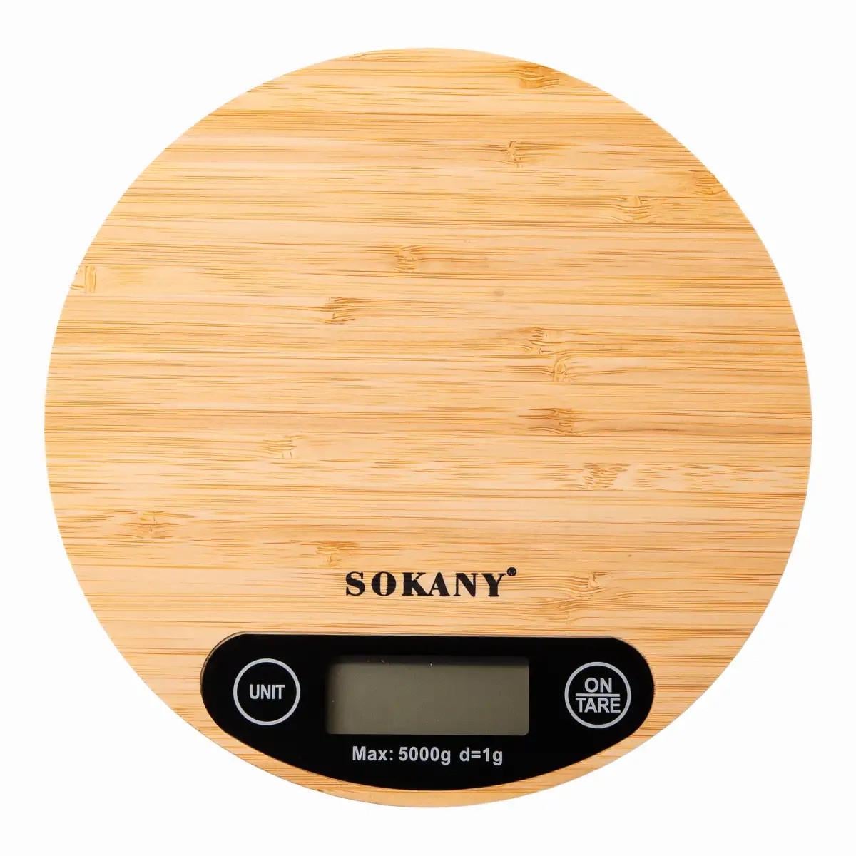 Весы кухонные электронные Sokany SK-19024 до 5 кг LCD-дисплей Дерево (2533453243)