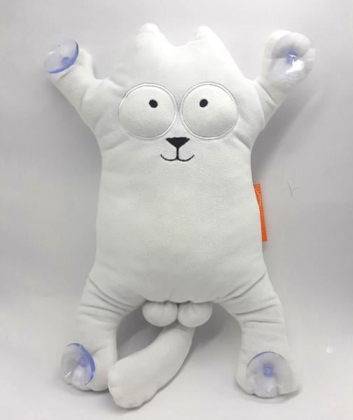 Мягкая игрушка-подушка Копица Котик 31 см Белый (00284-13)