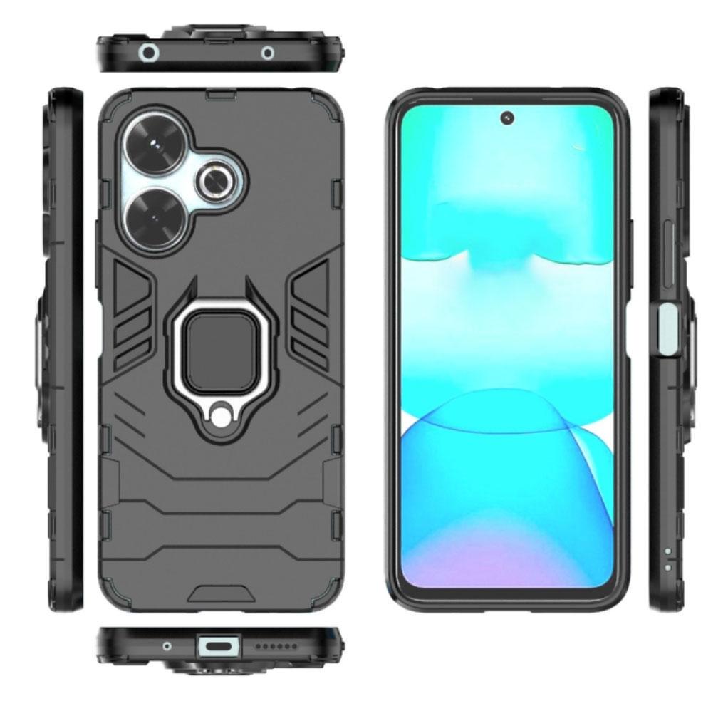 Чохол бампер Primolux Ring Armor для Xiaomi Redmi 13 4G - Black - фото 3