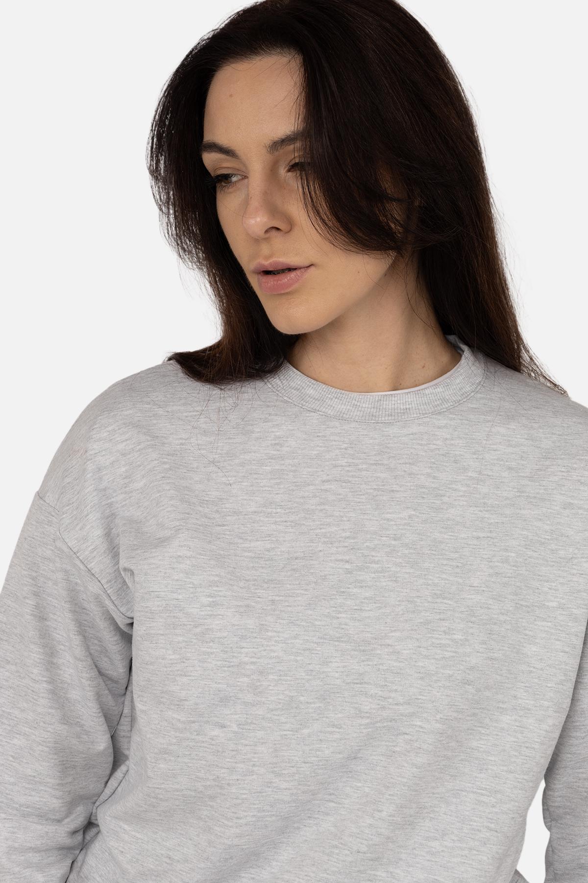 Світшот жіночий ЦБ-00266286 р. 42 Світло-сірий (SKT001035618) - фото 3 Світшот жіночий ЦБ-00266286 р. 42 Світло-сірий (SKT001035618) - фото 3