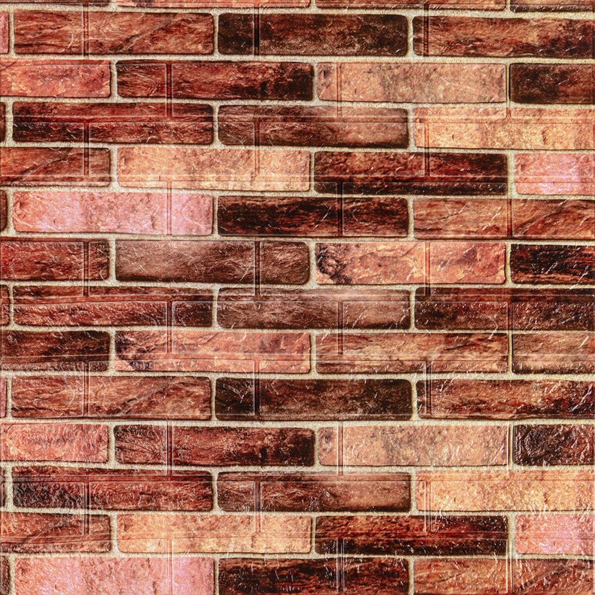 3D-панель самоклеящаяся декоративная 700x770x3 мм Коричневый