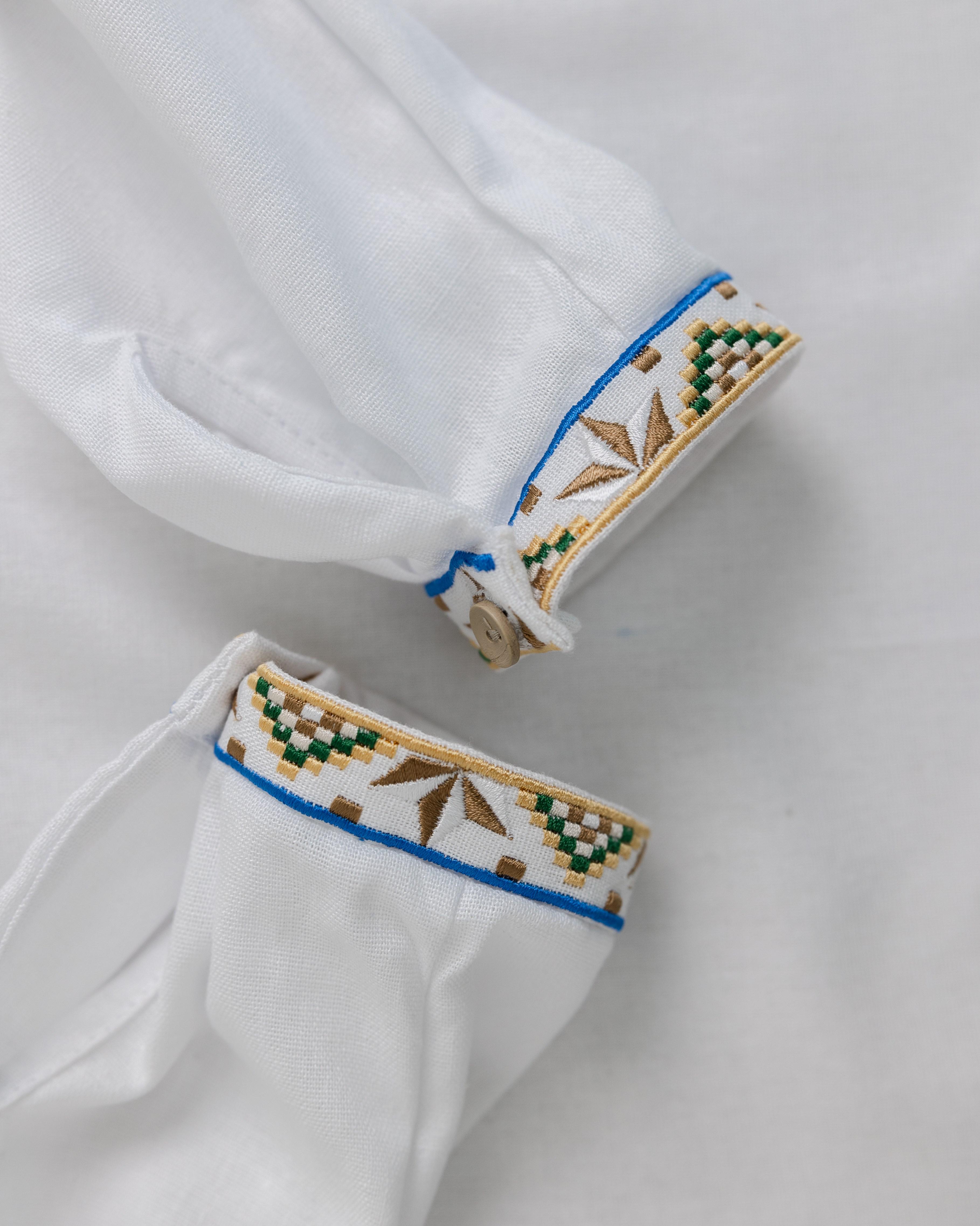 Вышиванка для мальчика Рождественская 134 см Белый (0002393-134) - фото 5 Вышиванка для мальчика Рождественская 134 см Белый (0002393-134) - фото 5