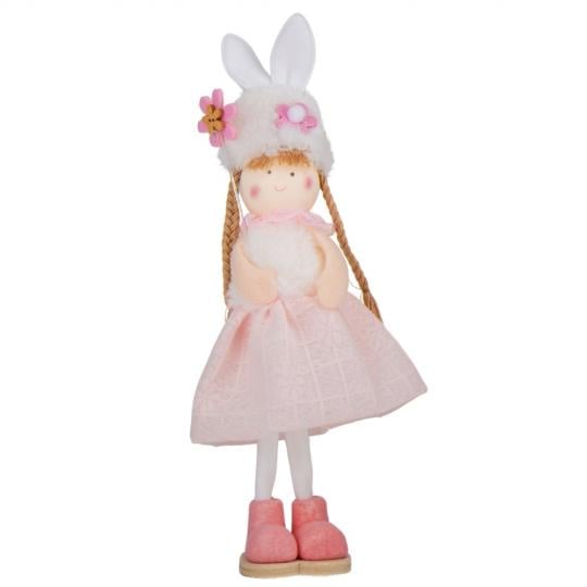Фигурка декоративная Elisey Кукла 24 см Розовый (9109-018)