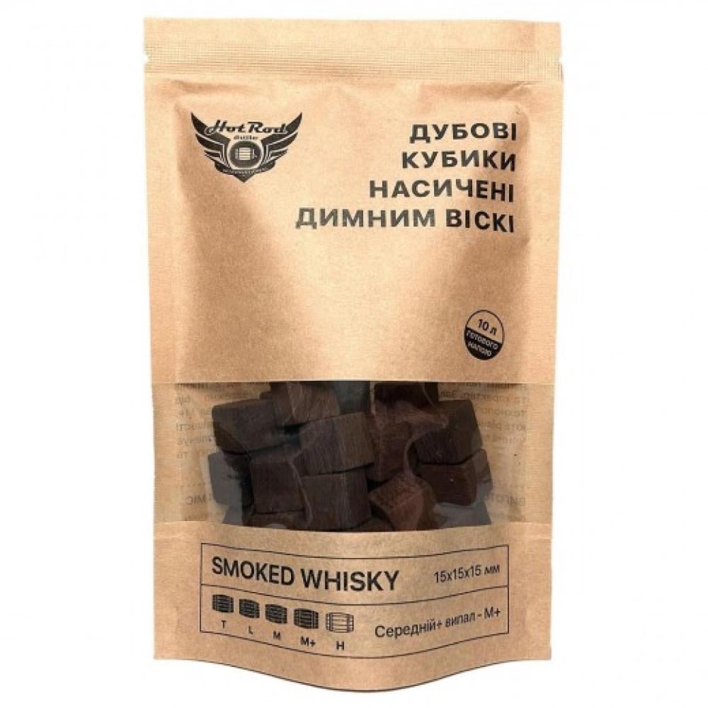 Кубики дубовые Hot Rod M+ насыщены дымным виски на 10 л (26397573)