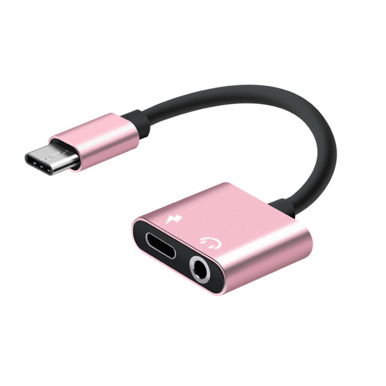 Переходник сплиттер 2в1 USB-C Type C в 3,5 мм Jack Audio (963673495)