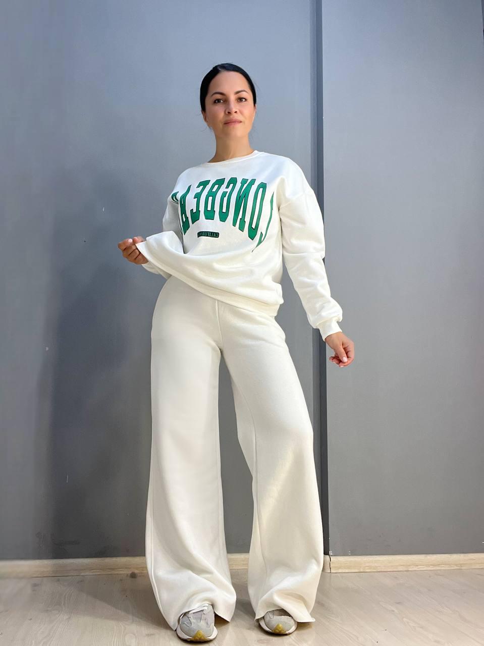 Світшот жіночий QUZEN 488 long beach фліс утеплений S Білий (873) - фото 7 Світшот жіночий QUZEN 488 long beach фліс утеплений S Білий (873) - фото 7