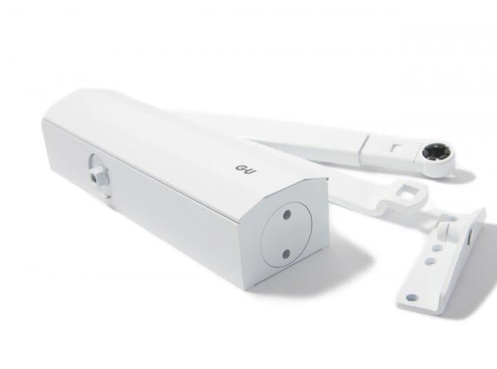 Доводчик дверной GU OTS 210 тяга с фиксацией EN 2-4 1100 мм 80 кг Белый
