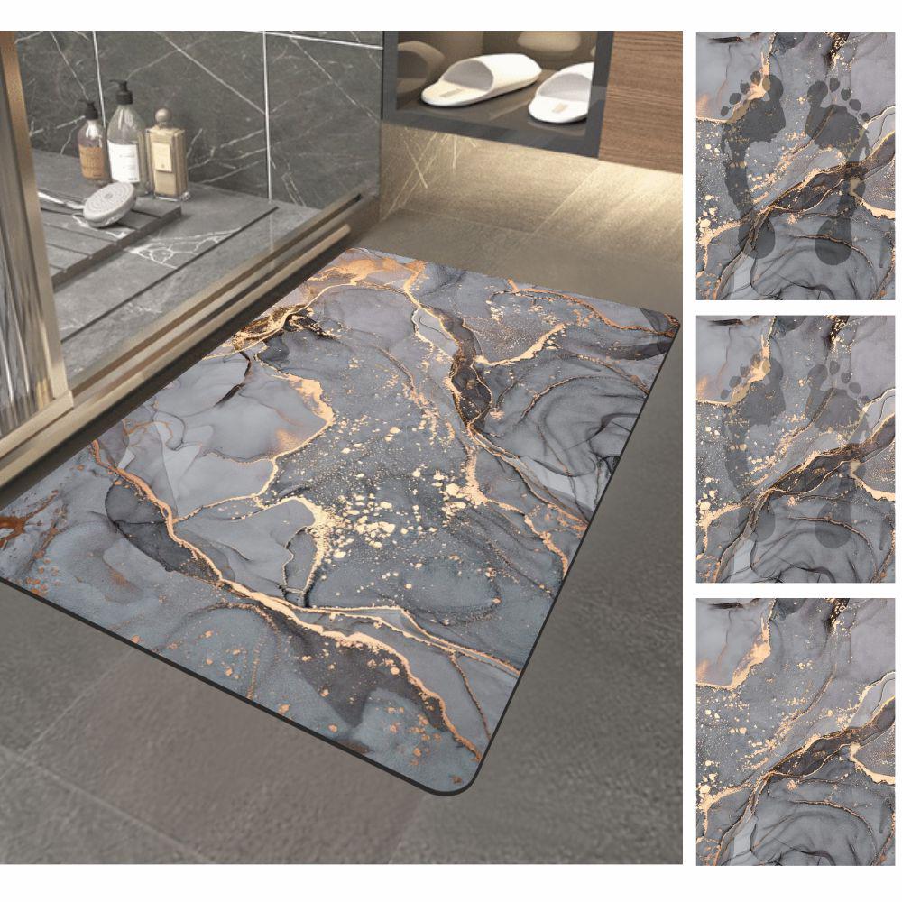 Коврик для ванной комнаты Aquarius Диатомитовый мрамор 50х80 см Серый (300077) - фото 3
